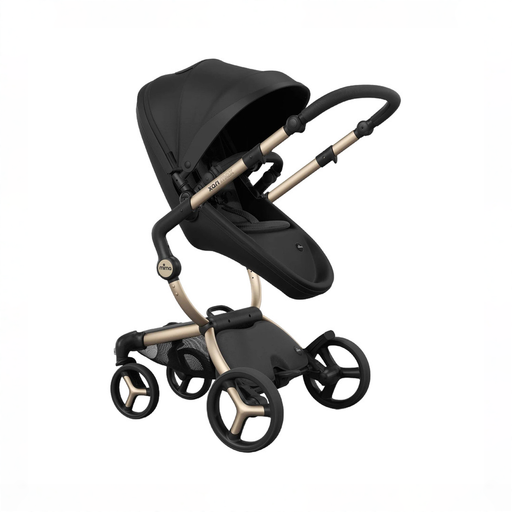 Shop Mima Xari Max Stroller, 2023, Black, Black, Gold at GoodBuy Gear