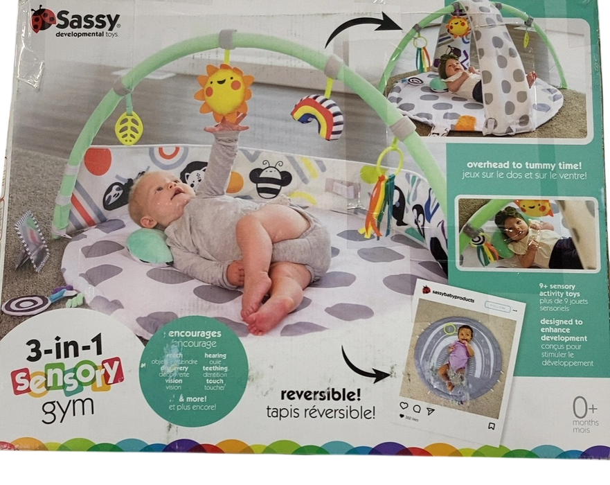 Shop Sassy 3-in-1 Sensory Milestone Play Gym, 0M+ at GoodBuy Gear