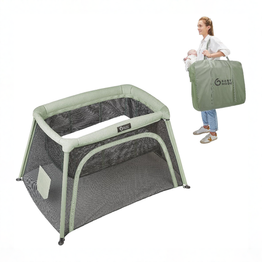Shop Babymoov Travel Crib and Bed 3-in-1 Moov and Comfy, Sage Black at GoodBuy Gear