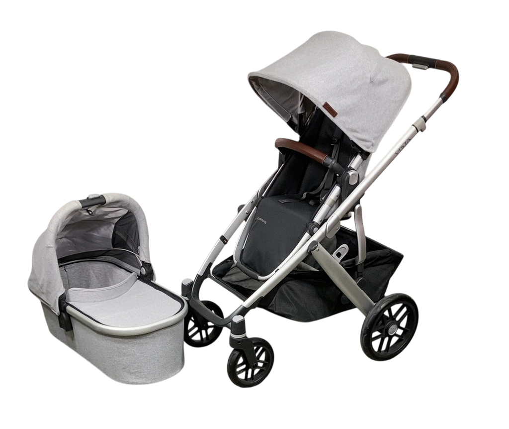 stella grey brushed melange uppababy UPPAbaby VISTA V2 Stroller, 2021, Stella (Grey Brushed Melange)