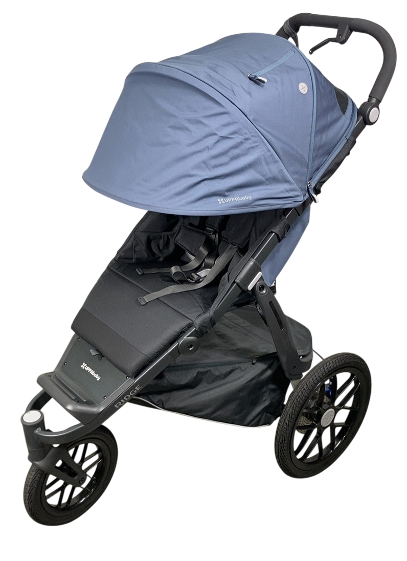 uppababy ridge reggie UPPAbaby RIDGE Jogging Stroller, 2021, Reggie (Slate Blue)