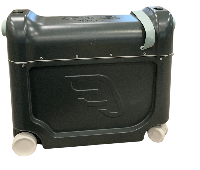 Shop Stokke JetKids BedBox + Crew Backpack Travel Bundle, Midnight Gray at GoodBuy Gear