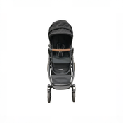 Shop Mockingbird Single to Double 3.0 Stroller, 2025, Charcoal with Penny Leather, Solid Black at GoodBuy Gear