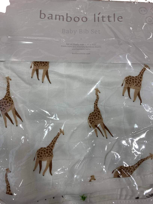 Shop Bamboo Little Baby Bib Set 2 Pack, Giraffe & Zebra at GoodBuy Gear