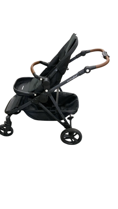 Shop Mockingbird Single to Double 3.0 Stroller, 2025, Charcoal with Penny Leather, Solid Black at GoodBuy Gear