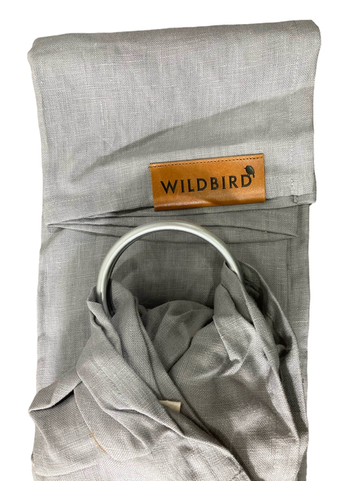 used Wildbird Ring Sling, Standard 74", Linen, Silver, Owl