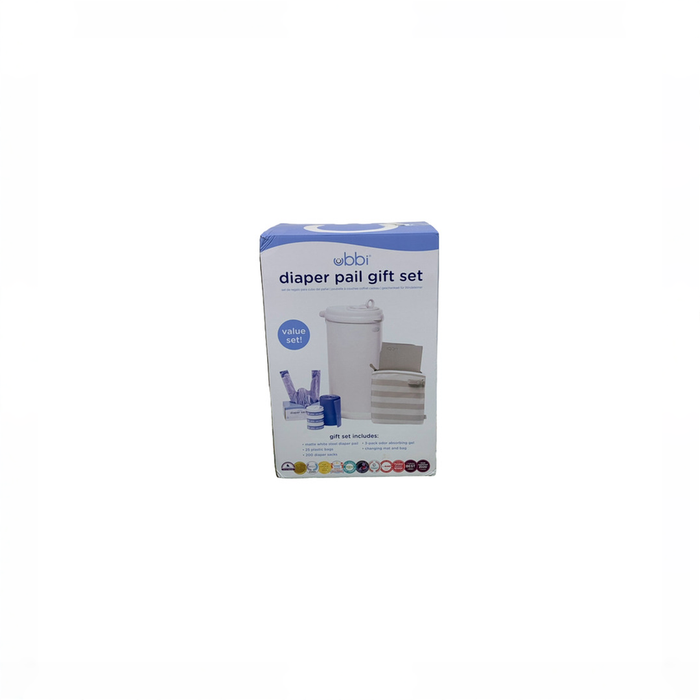 Shop Ubbi Diaper Pail Value Gift Set, Matte White at GoodBuy Gear