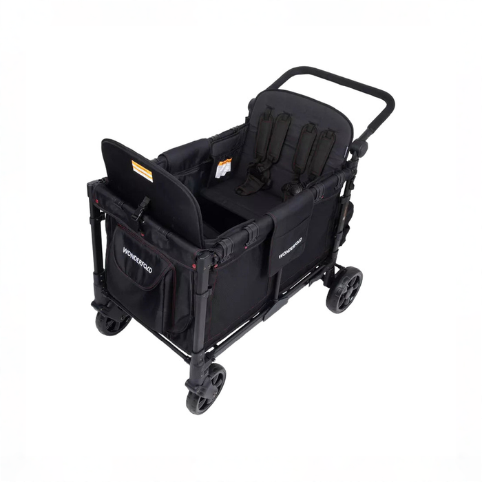 Shop Wonderfold W4 Luxe Pro Stroller Wagon, 2025, Jet Black at GoodBuy Gear