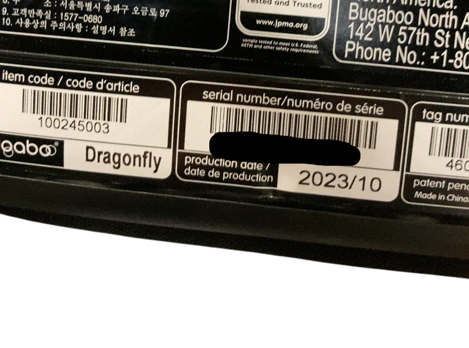 Shop Bugaboo Dragonfly Stroller Frame, 2023, Black at GoodBuy Gear