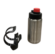 Shop Woom GLUG Stainless Steel Bottle + Bottle Cage, Stainless at GoodBuy Gear