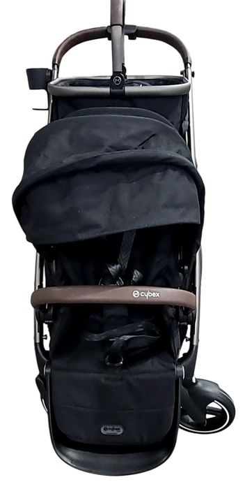 Shop Cybex Gazelle S Modular Stroller, 2024, Moon Black, Taupe Frame at GoodBuy Gear