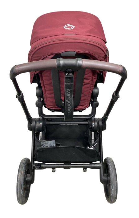 Shop Bugaboo Kangaroo Single To Double Stroller, 2024, Dark Cherry at GoodBuy Gear