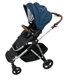 Shop Mockingbird Single to Double 2.0 Stroller, 2024, Sea, Silver With Penny Leather, Watercolor Drops at GoodBuy Gear