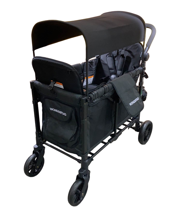 Wonderfold W2 Elite Multifunctional Stroller Wagon, 2024, Volcanic Black