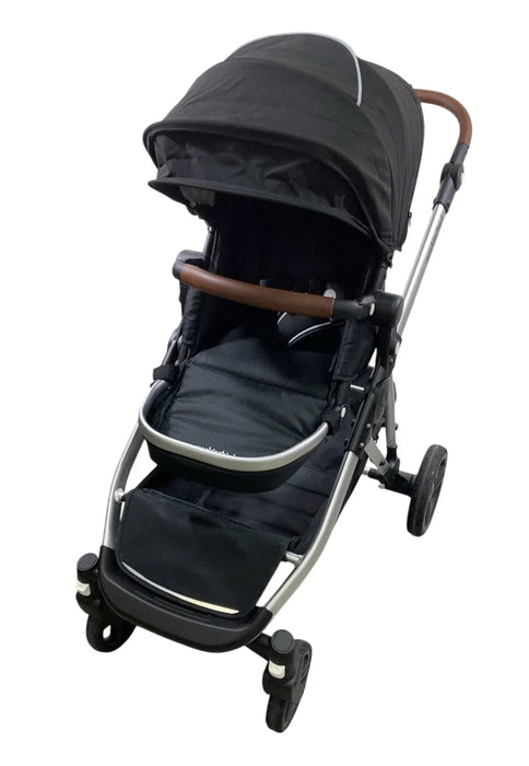 Mockingbird Single to Double 2.0 Stroller, Black, Watercolor Drops, Silver With Penny Leather, 2025