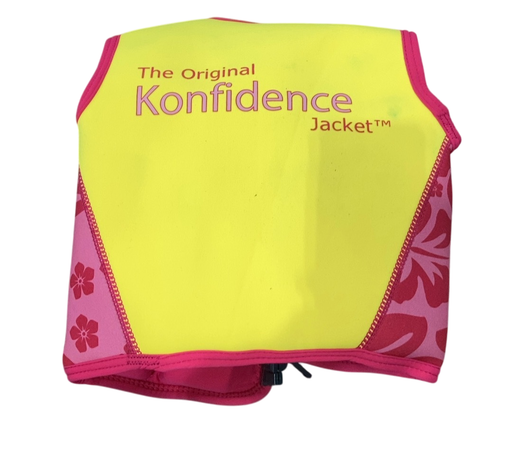 Shop Konfidence Original Swim Jacket, Pink Hibiscus Oahu, Small( 1.5-3 years) at GoodBuy Gear