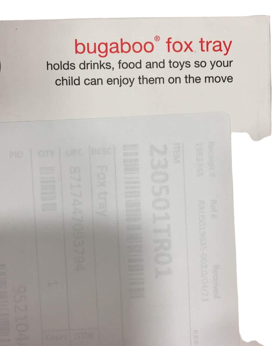 Bugaboo Fox Snack Tray