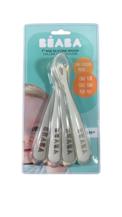 Shop Beaba First Stage Silicone Spoons, Cloud at GoodBuy Gear