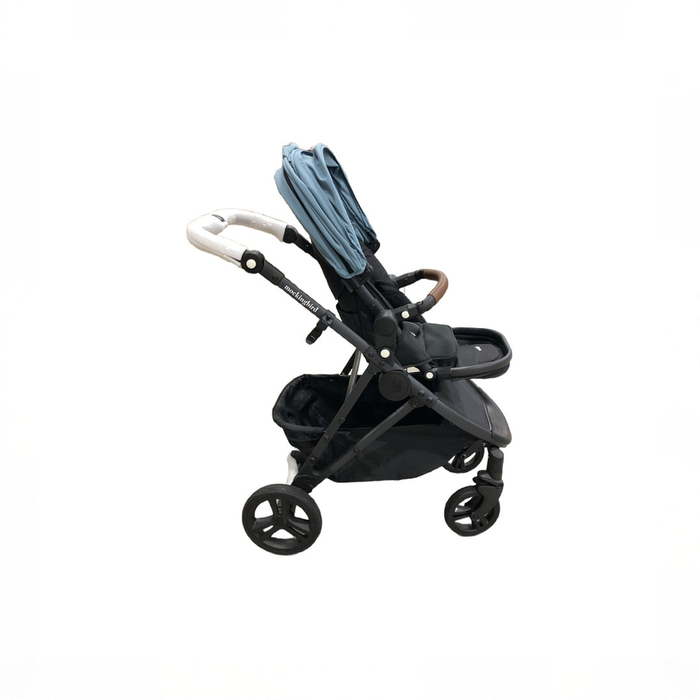 Shop Mockingbird Single 3.0 Stroller, 2025, Charcoal with Penny Leather, Stone Blue at GoodBuy Gear