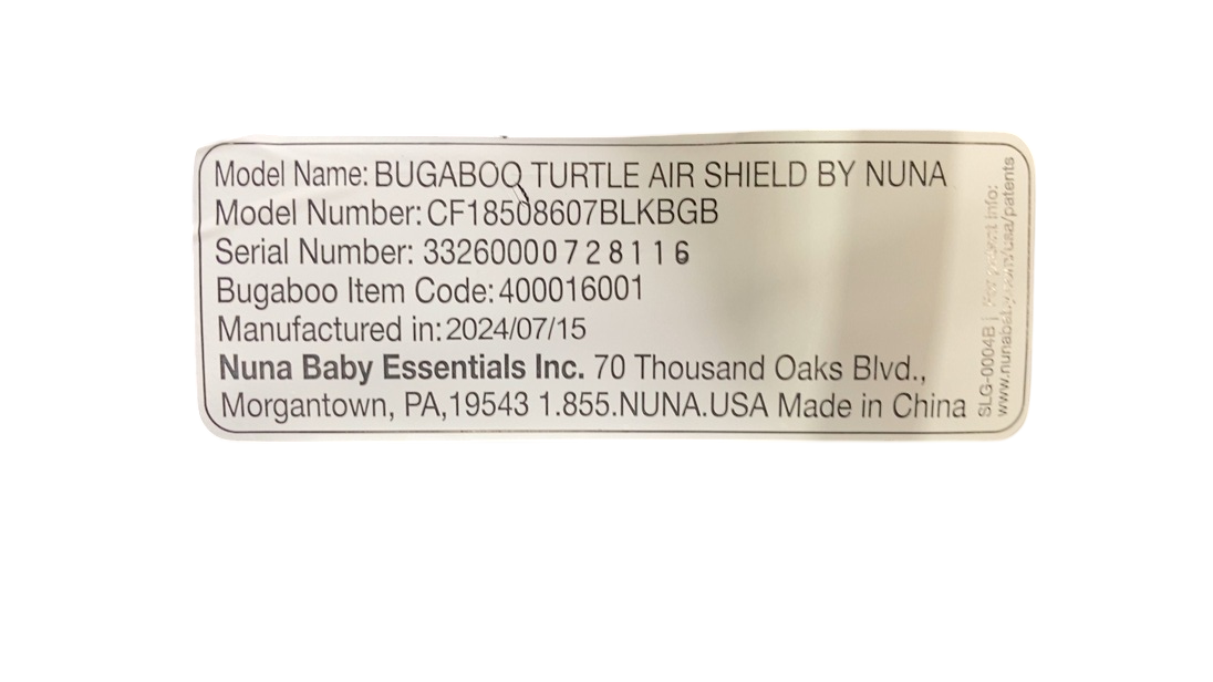 Shop Bugaboo Turtle Air Shield by Nuna Car Seat, 2024, Black at GoodBuy Gear