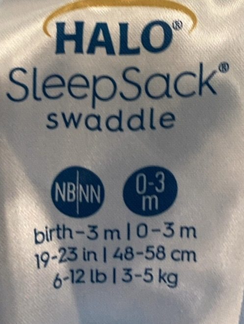 Shop Halo SuperSoft SleepSack Swaddle, Blue Fog, Newborn at GoodBuy Gear