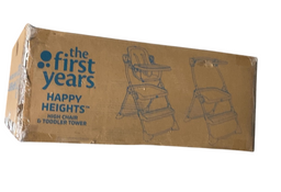 Shop The First Years Happy Heights High Chair & Toddler Tower, Grey at GoodBuy Gear