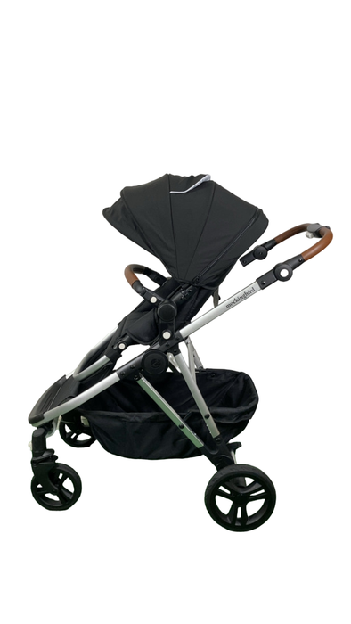 Shop Mockingbird Single to Double 2.0 Stroller, 2024, Black, Silver With Penny Leather, Windowpane at GoodBuy Gear