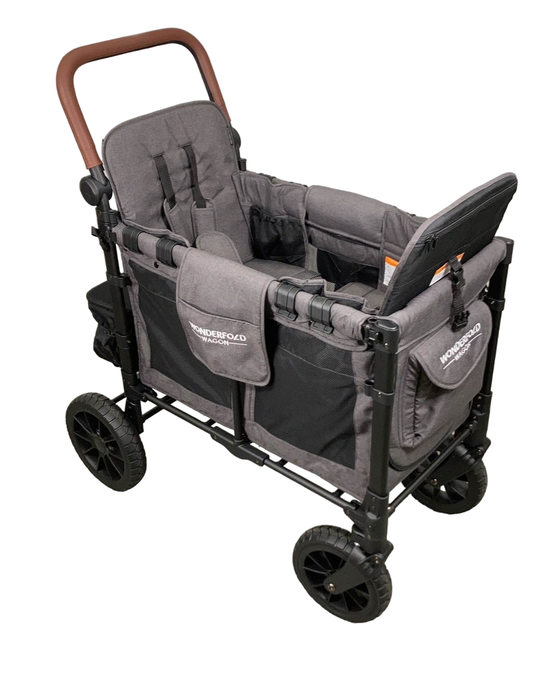 Wonderfold W2 Luxe Multifunctional Double Stroller Wagon, 2024, Charcoal Gray