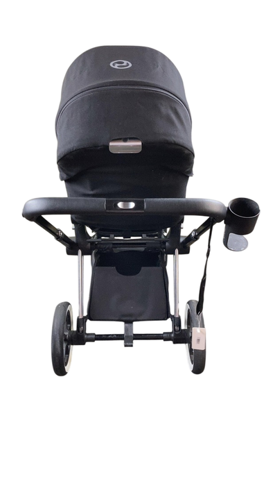 Shop Cybex PRIAM Stroller, 2017, Deep Black, Chrome With Black Details at GoodBuy Gear