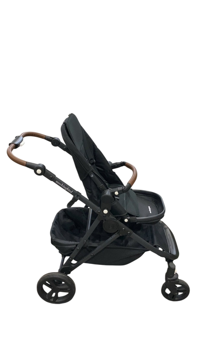 Shop Mockingbird Single to Double 3.0 Stroller, 2025, Charcoal with Penny Leather, Solid Black at GoodBuy Gear