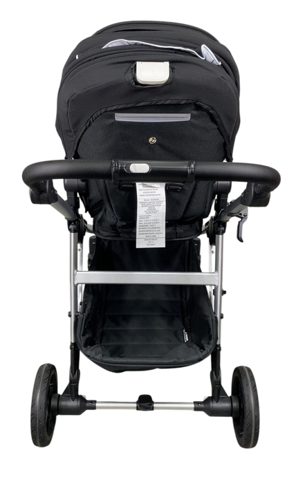 Shop Mockingbird Single to Double 2.0 Stroller, Black, Windowpane, Silver With Black Leather, 2025 at GoodBuy Gear