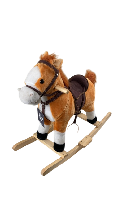 Shop Qaba Kids Plush Ride On Rocking Horse Chair With Nursery Rhyme Sounds at GoodBuy Gear