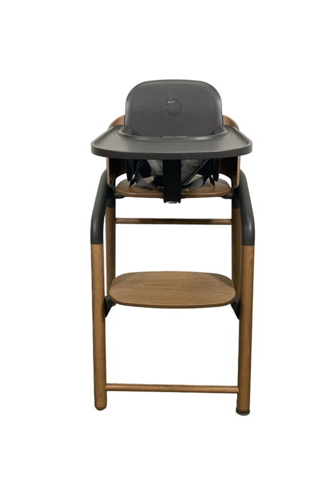 Shop Bugaboo Giraffe High Chair, w/ Grey Baby Set, Warm Wood/Grey at GoodBuy Gear