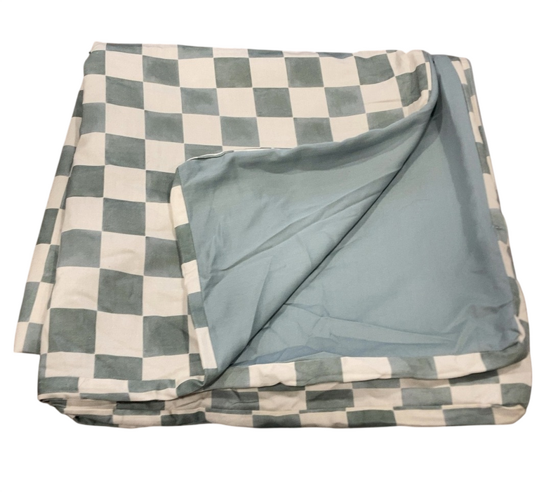 Shop Toki Kids Mega Mat Cover 55"x55", Checker Matcha at GoodBuy Gear