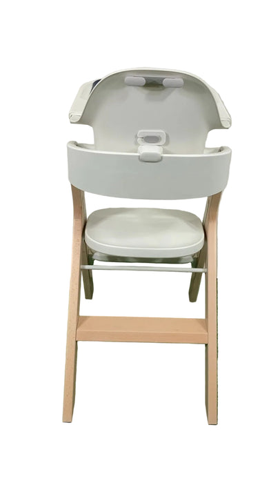 Mockingbird High Chair, Natural Beech, White