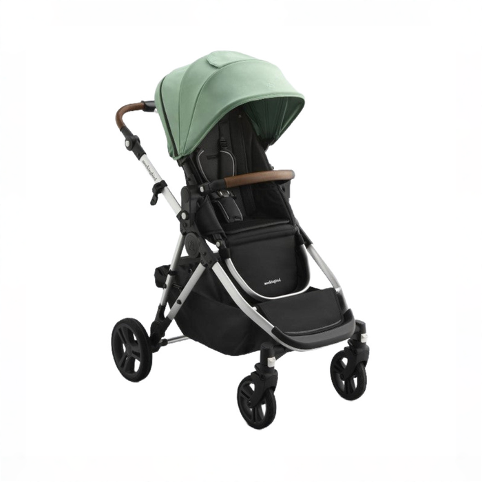 Shop Mockingbird Single to Double 3.0 Stroller, 2025, Sage, Silver with Penny Leather at GoodBuy Gear