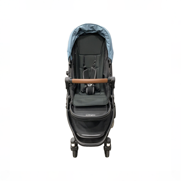 Shop Mockingbird Single 3.0 Stroller, 2025, Charcoal with Penny Leather, Stone Blue at GoodBuy Gear