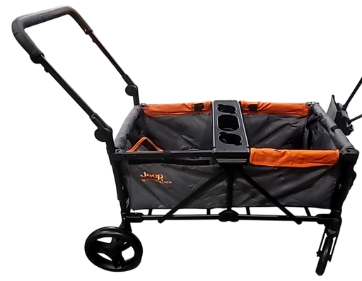 Shop Delta Children Jeep Sport All-Terrain Stroller Wagon, Grey with Bonfire Orange at GoodBuy Gear