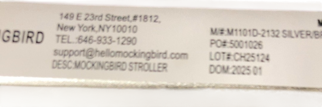 Shop Mockingbird Single 2.0 Stroller, 2025, Black, Silver With Penny Leather, Windowpane at GoodBuy Gear