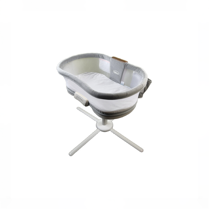 Shop Halo BassiNest Swivel Sleeper Luxe Series, Dove Grey Tweed at GoodBuy Gear