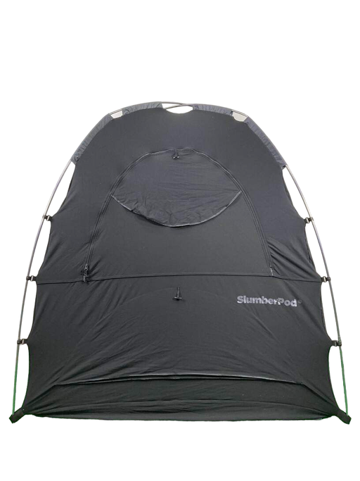 used SlumberPod 3.0 Sleep Canopy with Fan, Black with Gray Accents