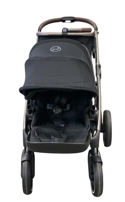 Shop Cybex Gazelle S Modular Stroller, 2024, Moon Black, Taupe Frame at GoodBuy Gear