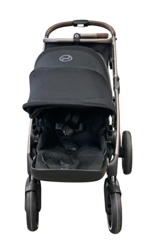 Shop Cybex Gazelle S Modular Stroller, 2024, Moon Black, Taupe Frame at GoodBuy Gear