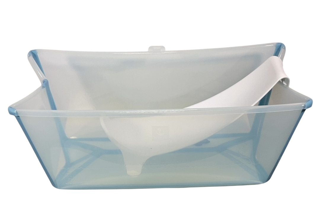 Shop Stokke Flexi Bath Bundle Pack, Regular, Transparent Ocean Blue at GoodBuy Gear