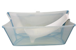 Shop Stokke Flexi Bath Bundle Pack, Regular, Transparent Ocean Blue at GoodBuy Gear
