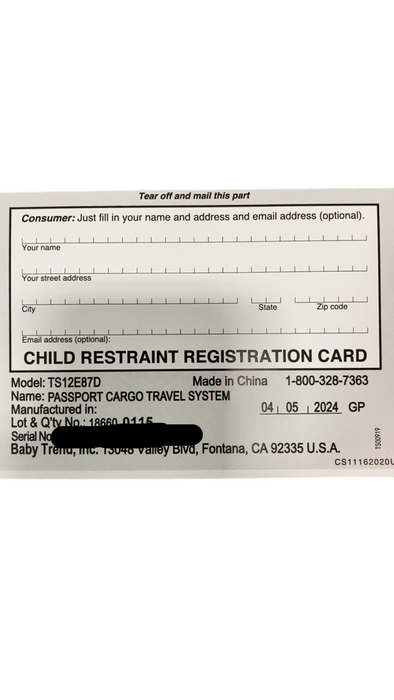 Shop Baby Trend Passport Cargo Travel System, 2024, Grey Bamboo at GoodBuy Gear