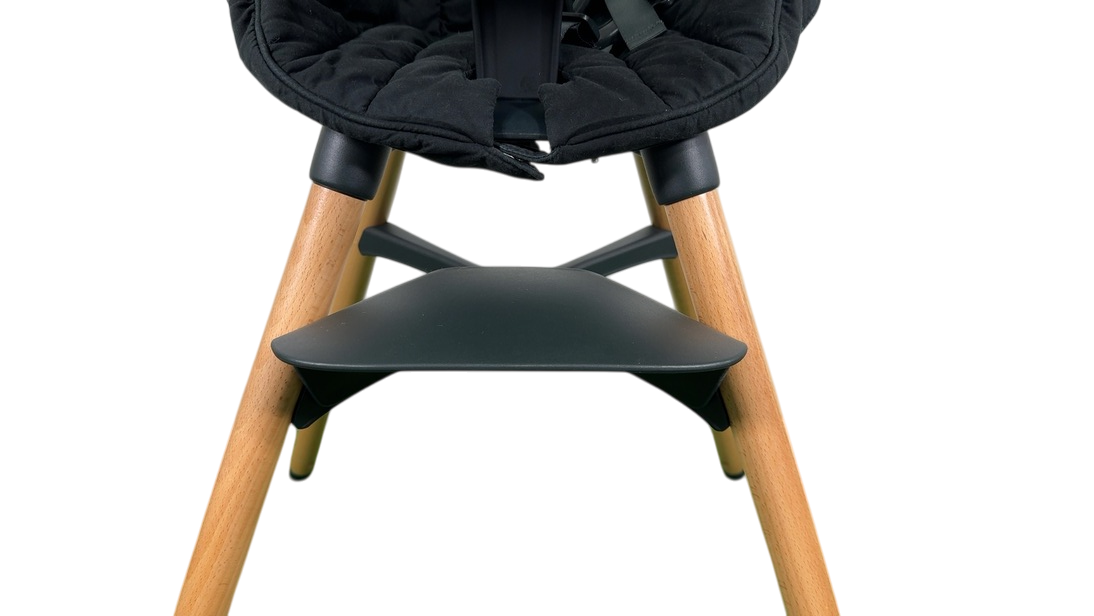 Shop Lalo High Chair with Infant Kit, Licorice, Licorice, Natural Wood at GoodBuy Gear