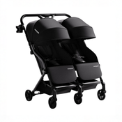 Shop Mompush Lithe Double Stroller, 2025, Black at GoodBuy Gear