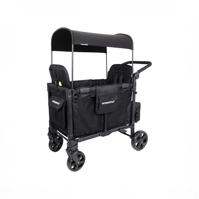 Shop Wonderfold W2 Elite Pro Stroller Wagon, 2025, Jet Black at GoodBuy Gear