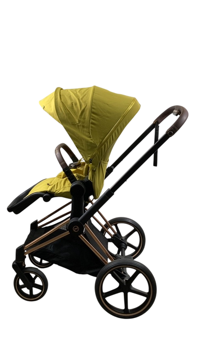 Shop Cybex PRIAM Stroller, 2022, Mustard Yellow, Rosegold at GoodBuy Gear